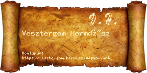Vesztergom Hermész névjegykártya